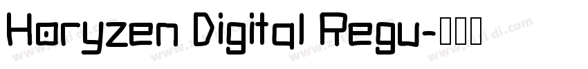 Horyzen Digital Regu字体转换